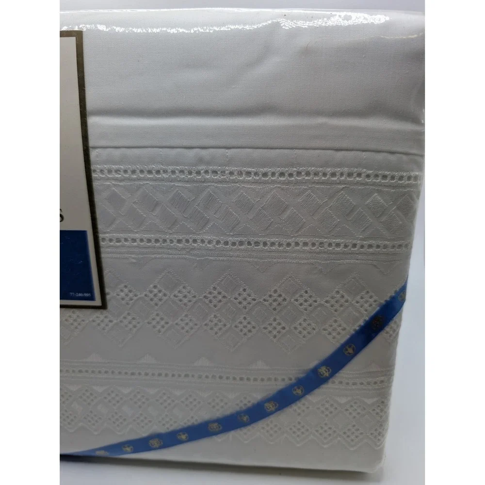 Cannon Royal Family Court‎ of Versailles Queen Flat Sheet White Diamant 250TC